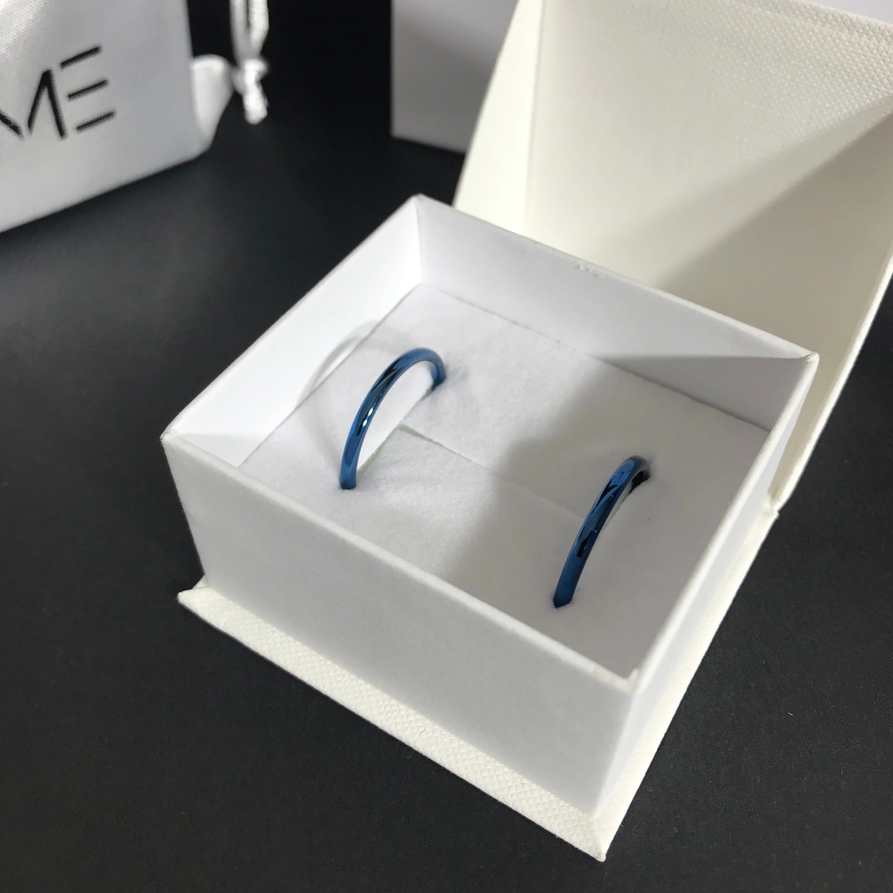 Aliança Azul em Tungsténio 2mm - REF7100 - Image 4