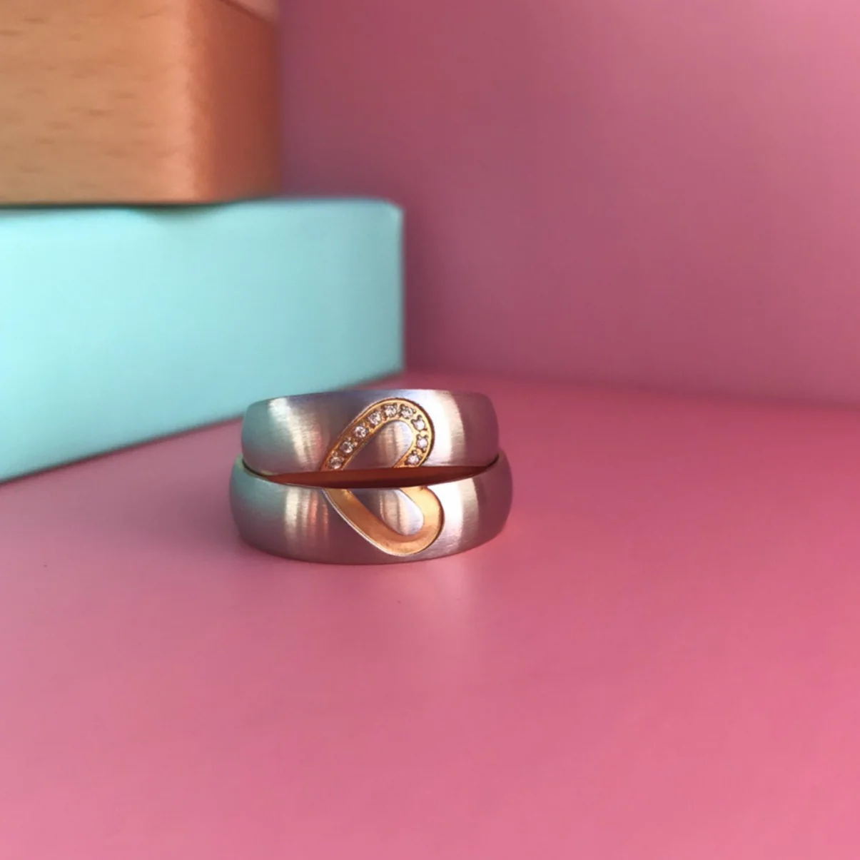 Aliança Coração Unido 6mm em Aço - Alianças de Namoro ou Compromisso (para Namorados) - REF1113 - Image 6