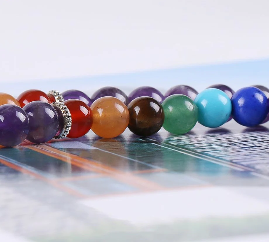 Japamala Ametista com Cristais 7 Chakras - Tassel e Pendente Árvore da Vida - REF1035 - Image 5