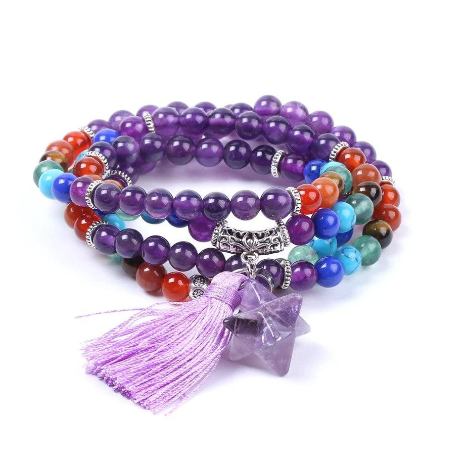 Japamala Ametista com Estrela e Tassel - REF1803 - Image 3