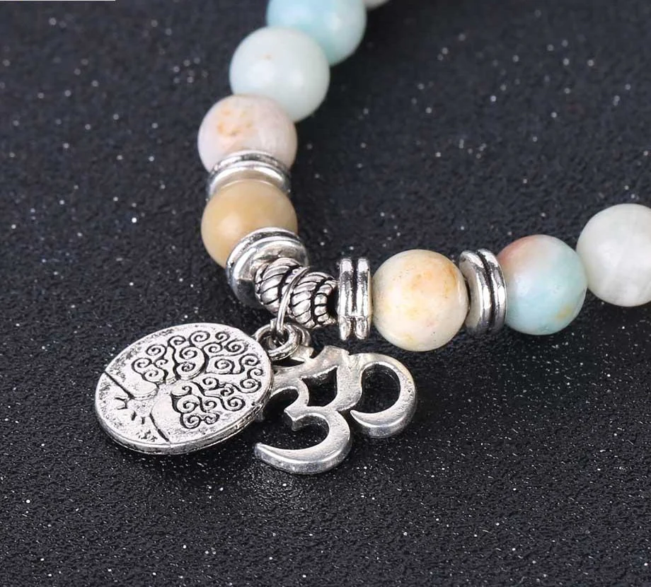 Japamala Pedras Naturais - Reiki - com Pendente Árvore da Vida e Meditação - REF1041 - Image 5