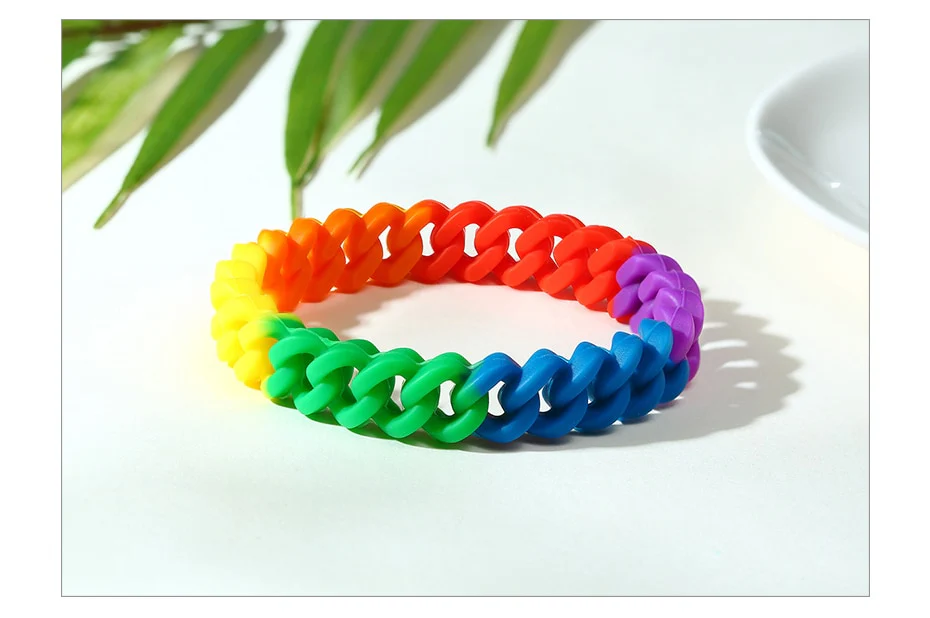 Pulseira LGBTQIA+ em Silicone - REF1394 - Image 3