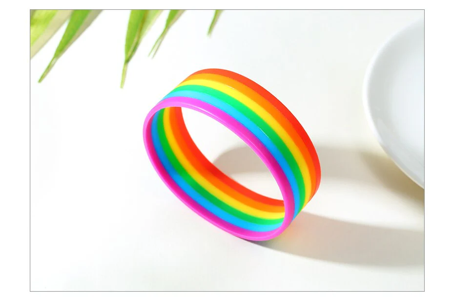 Pulseira LGBTQIA+ em silicone -REF1395 - Image 4