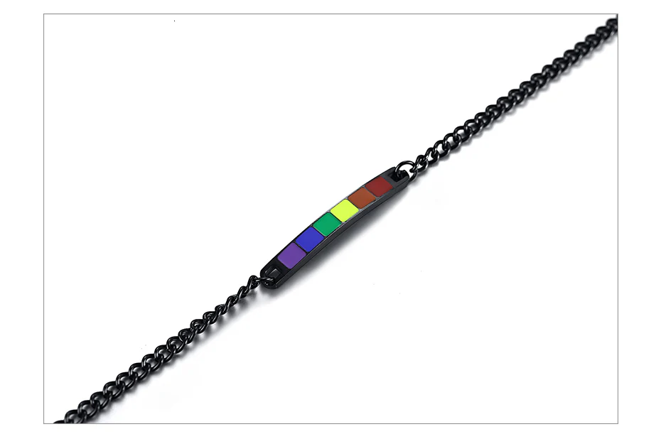 Pulseira para Namorados ou Casais LGBTQIA+ em Aço - REF1069 - Image 5