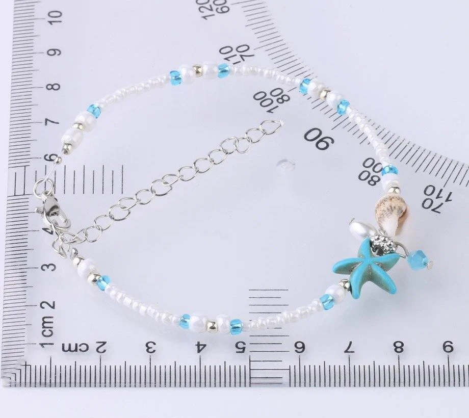 Pulseira para o Pé com Búzio e Estrela do Mar - REF1059 - Image 4