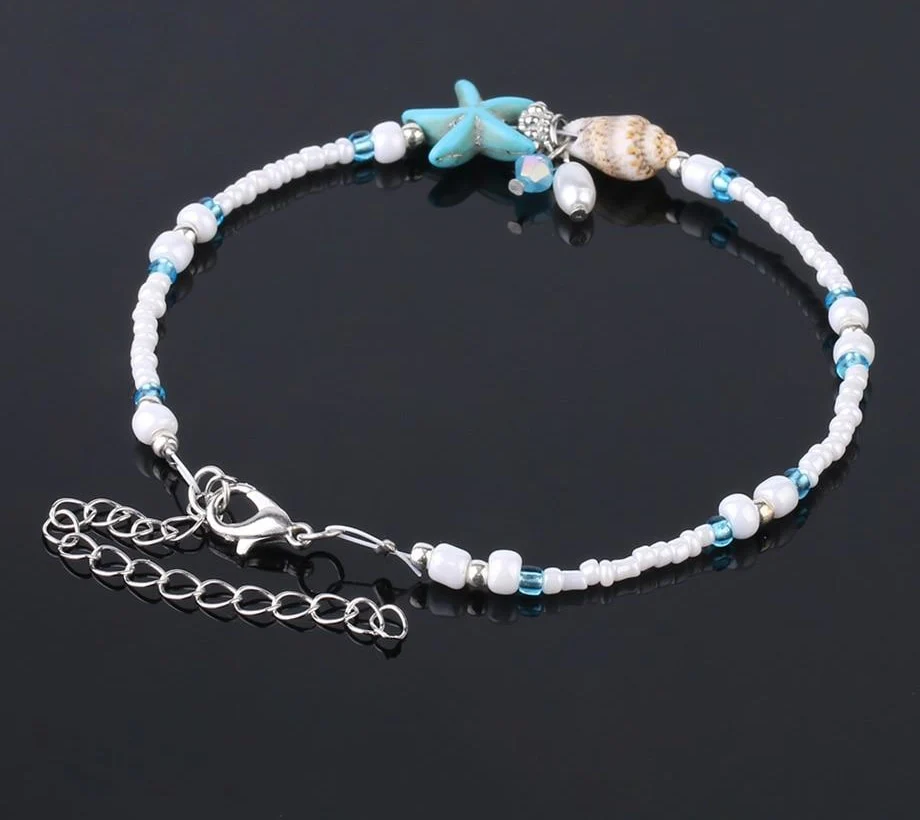 Pulseira para o Pé com Búzio e Estrela do Mar - REF1059 - Image 5