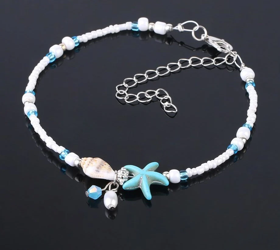 Pulseira para o Pé com Búzio e Estrela do Mar - REF1059 - Image 6